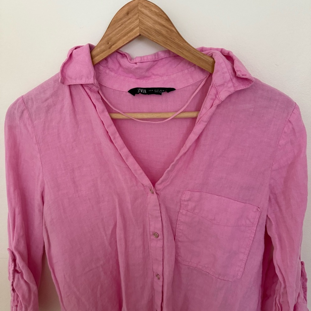 Linen button down shirt - Picture 6 of 7